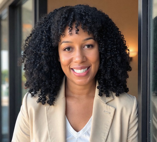 Dr. Misty Eleryan in a cream blazer